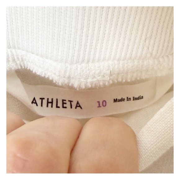 Athleta White Linen Pants Size 10 - Picture 3 of 10